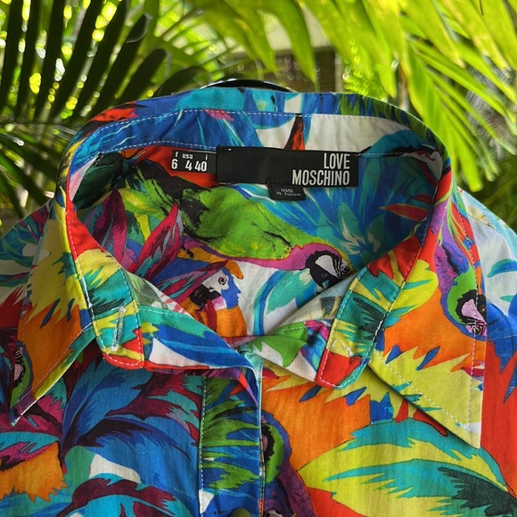 Tropical Love Moschino Shirt Size 4 - Picture 4 of 5